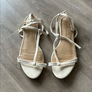 Elegant White Strappy Sandals